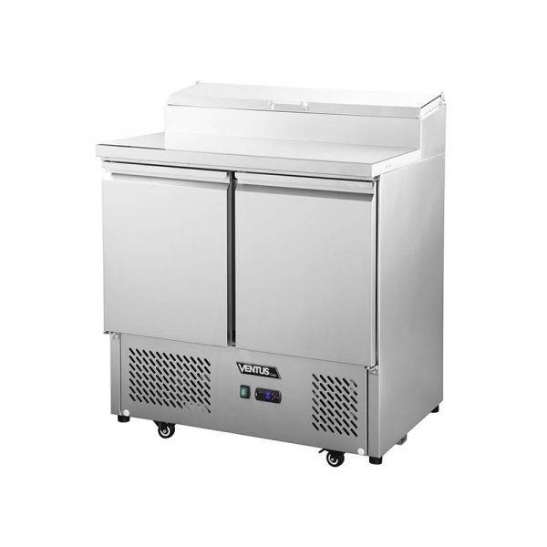 Mesón saladette 2 ptas, cubierta acero inox VMRSL370 BENEFIT